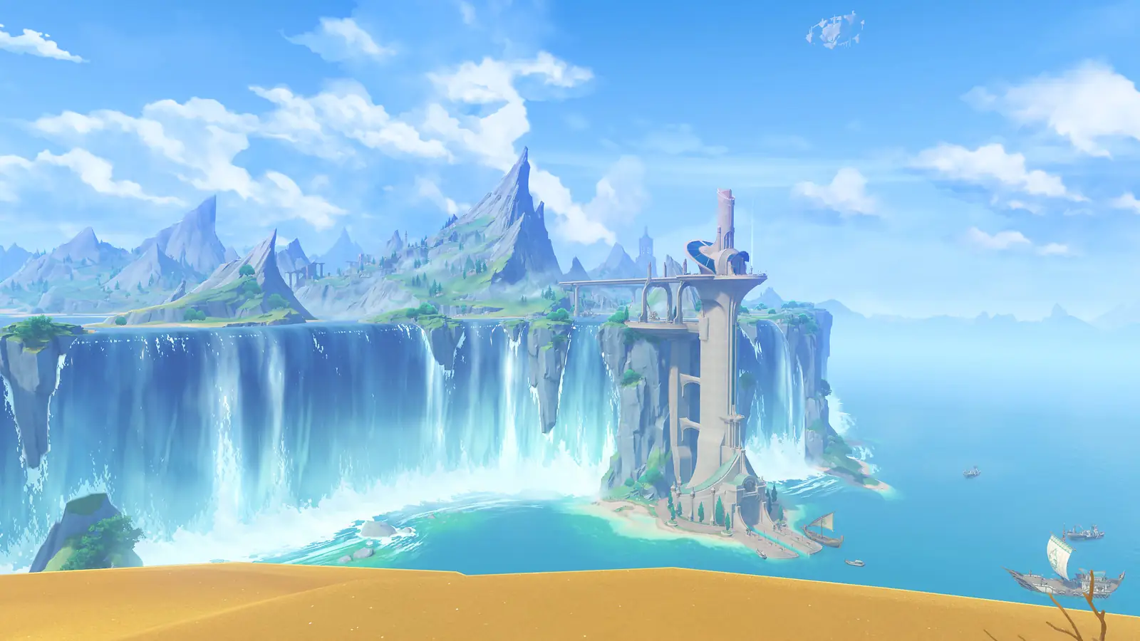 Genshin Impact environment artwork